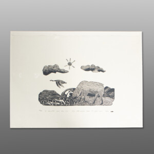 "Caribou and Canada Goose"
Jobie Ohaituk
InuitStonecut & Stencil
21½" x 29¼"