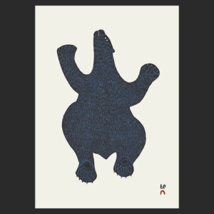 CEE POOTOOGOOK
1. Deep Blue Bear
Stonecut
Paper: Kizuki Kozo Natural
Printer: Kakee Ningeosiak
43 x 30 cm
17" x 11¾”
$ 500
400