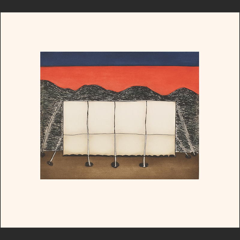 NUJALIA QUVIANAQTULIAQ
6. New Summer Tent
Etching & Aquatint
Paper: Arches White
Printer: Studio PM
51 x 57 cm
20" x 22½”
$ 500
400