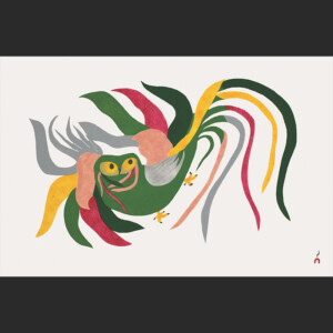 OOLOOSIE SAILA
11. Streaming Owl
Stonecut & Stencil
Paper: Kizuki Kozo white
Printer: Cee Pootoogook
43.5 x 65 cm
17" x 25½”
$ 800
640
