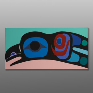 Joyful Raven
Steve Smith - Dla'kwagila
Oweekeno
Acrylic on canvas
24" x 12" x 1½"
$1800
