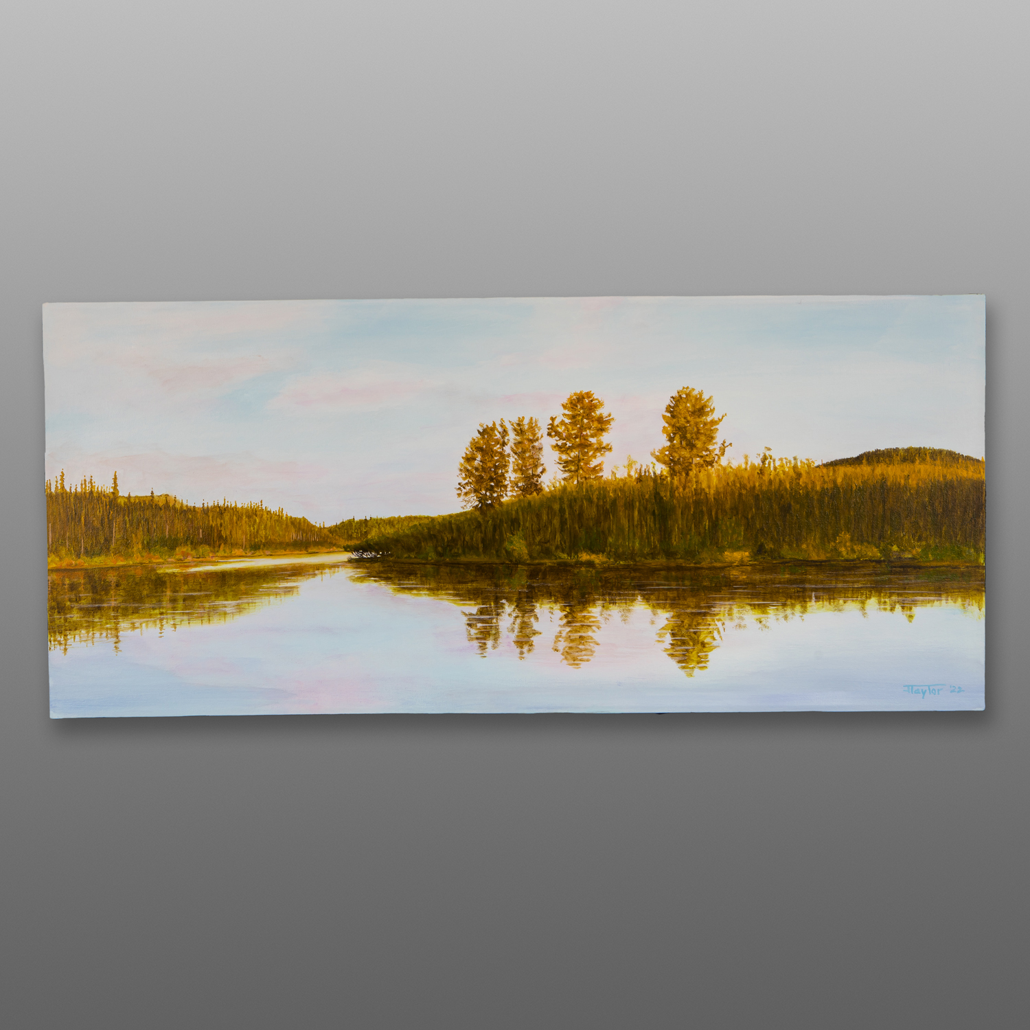 Pines of Wilson Bay
Jean Taylor
Tlingit
Acrylic on canvas
36" x 16"
$1450