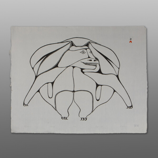 Wolf Spirit (1987)
Pitaloosie Saila
Inuit
Stonecut
28" x 22"
525