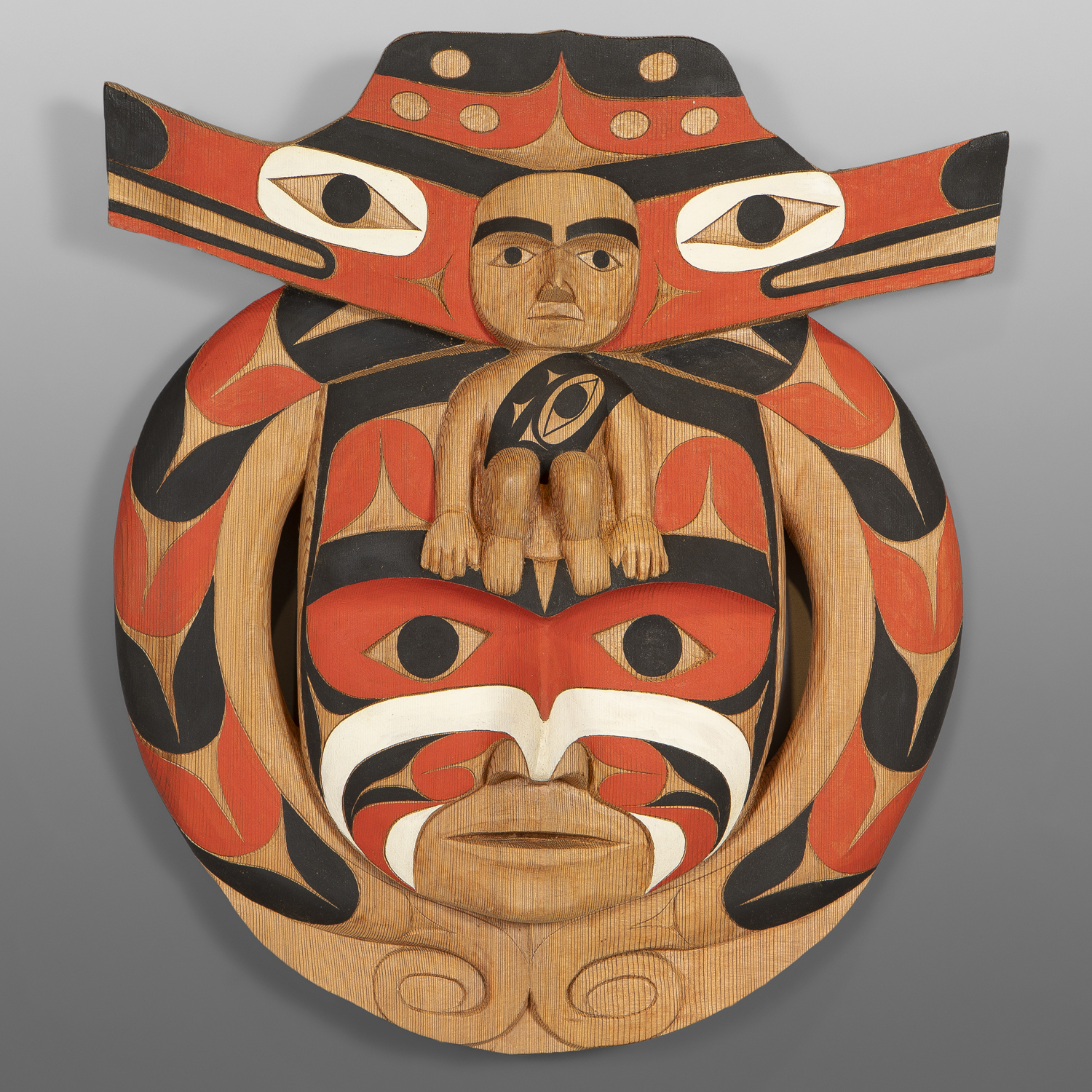 The Great Sea ChiefTim Paul
Nuu-Chah-Nulth Red cedar, paint
18¼” x 15½” x 4½”