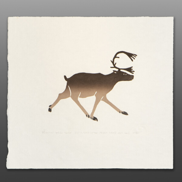Caribou Walking
Simiuni Sivuarapik
InuitStonecut & Stencil
13" x 12"
