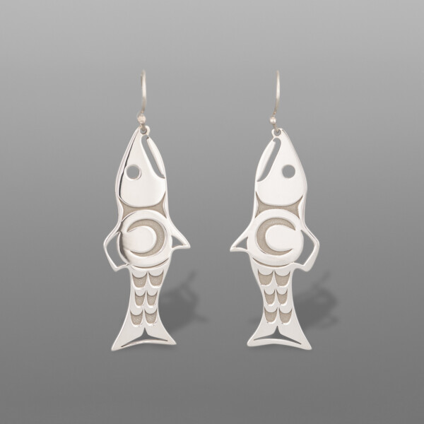 Salmon Earrings Louann Neel