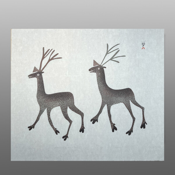 Tuktuq
Mary Kudjuakju
InuitStonecut & Stencil
19" x 11"