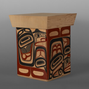 Elements Bentwood Box
David A Boxley
Tsimshian
Red cedar, paint
12½" x 10" x 10"
$4000