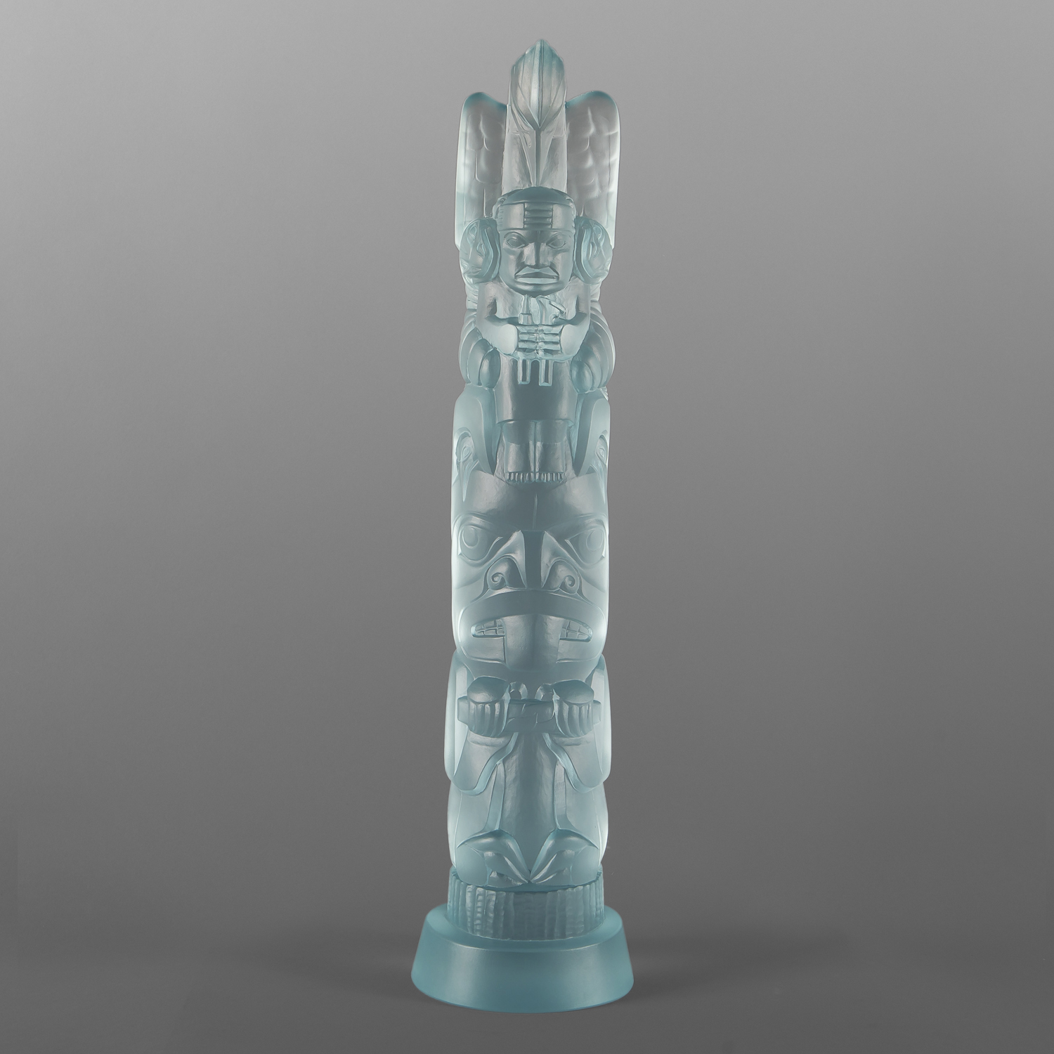 Woodcarver's Totem
Preston Singletary
Tlingit
Crystal
25" x 6" x 5"
$20,000