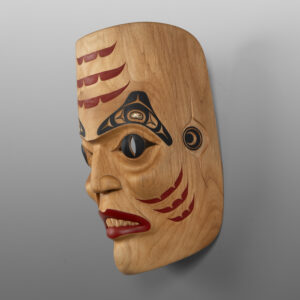Tsimshian Shark
Drew Yliemini
TsimshianAlder, abalone, paint
13” x 7” x 5½"
$2600
mask show 2024