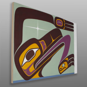 Raven Through the Looking Glass
Dean Hunt
Heiltsuk
Acrylic on panel
36" x 24"
$3200