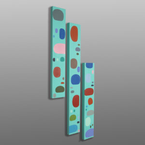 Essential Happiness
Steve Smith - Dla'kwagila
Oweekeno
Acrylic on birch panel, triptych
3,600