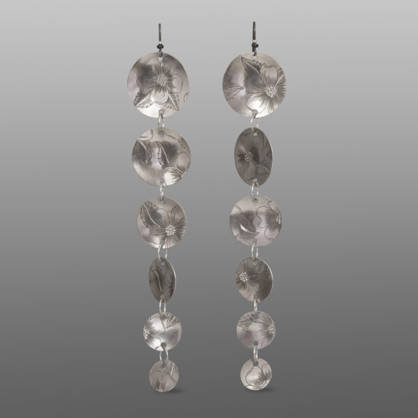 Wild Rose Disc Earrings JY15