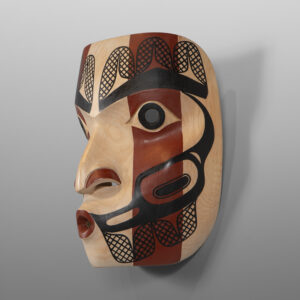 Hathawtisk - Whistler
David A Boxley
Tsimshian
Alder, paint
9 ½” x 7 ¼” x 5”
$4200
