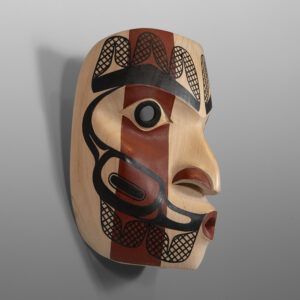Hathawtisk - Whistler
David A Boxley
Tsimshian
Alder, paint
9 ½” x 7 ¼” x 5”
$4200
