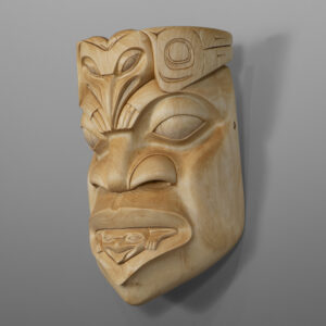 Raven and Frog Man
Eugene Alfred
Tutchone/Tlingit
Birch
11" x 7" x 5"
$5200