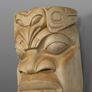 Raven and Frog Man
Eugene Alfred
Tutchone/Tlingit
Birch
11" x 7" x 5"
$5200