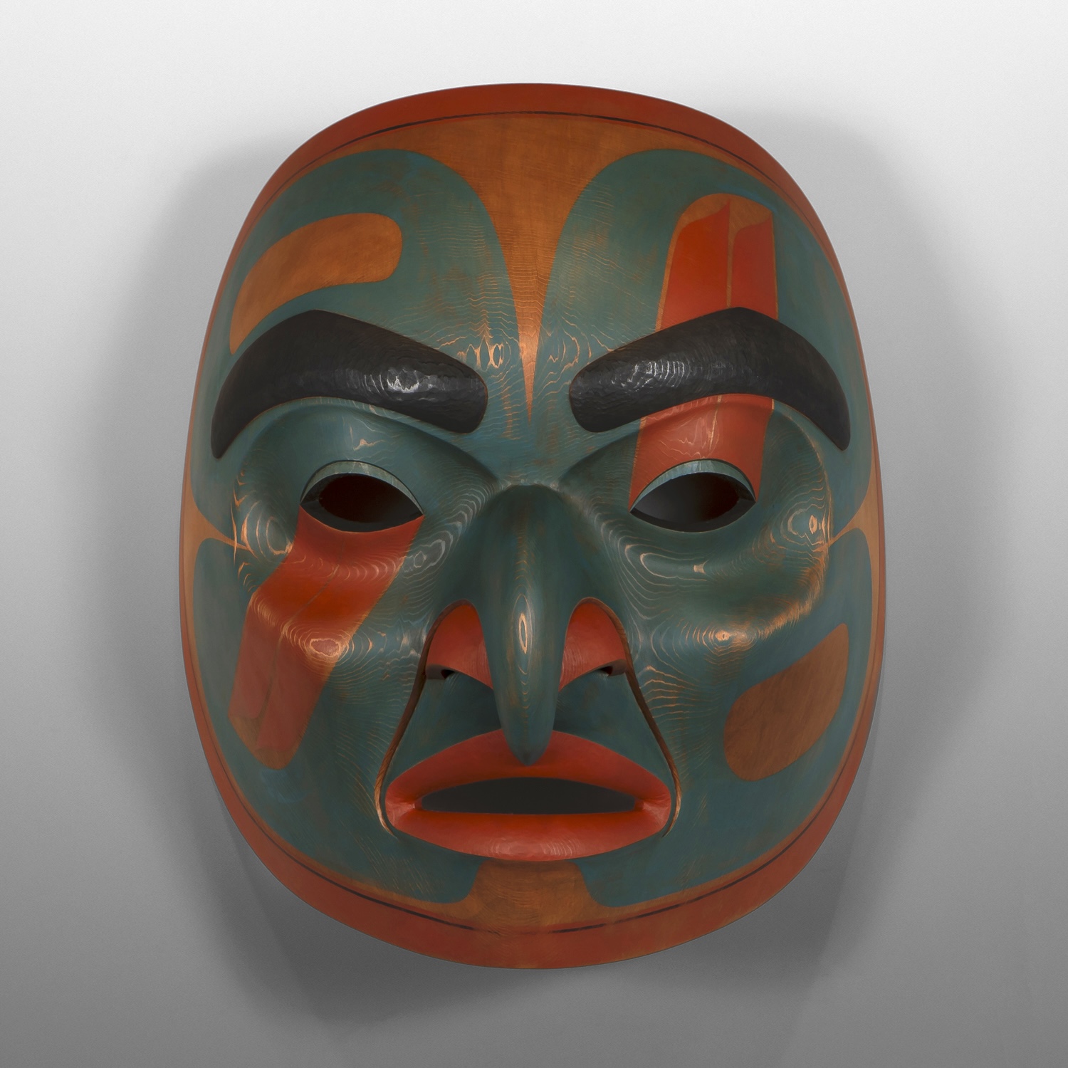 "From the Sky"
Phil Gray
Tsimshian
Red cedar, paint
17" x 14" x 10"
16,000
