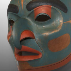 "From the Sky"
Phil Gray
Tsimshian
Red cedar, paint
17" x 14" x 10"
16,000