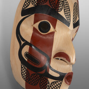 Hathawtisk - Whistler
David A Boxley
Tsimshian
Alder, paint
9 ½” x 7 ¼” x 5”
$4200
