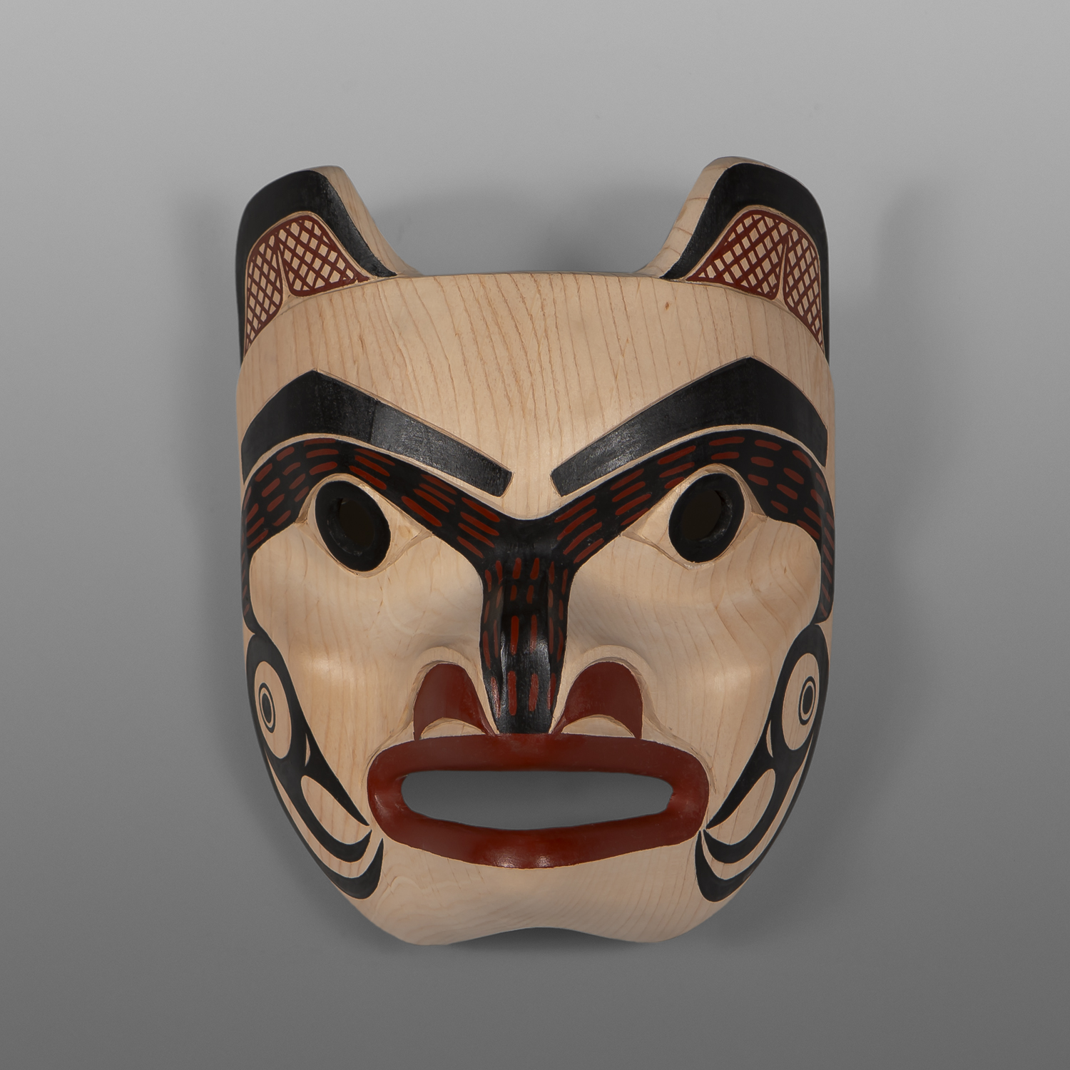 OL – Young Bear Mask
David A Boxley
Tsimshian
Alder, paint
9” x 6 ¾” x 4”
$3600
