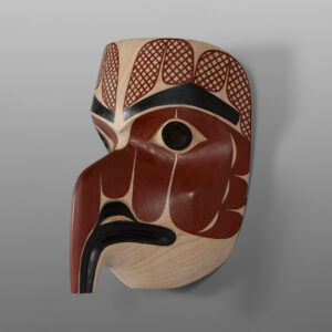 Young Eagle Mask
David A Boxley
Tsimshian
Alder, paint
8” x 6” x 5”
$3600
