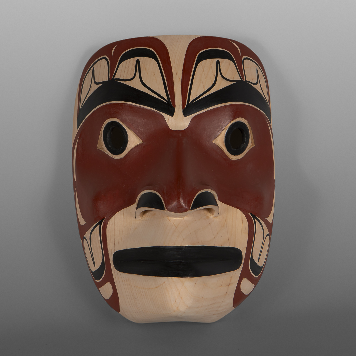 Łagyigyet – Ancestor Mask
David Boxley
Tsimshian
Alder, paint
9 ½” x 6 ¾” x 4 ½”
3,800
