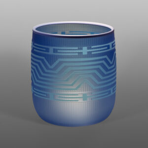 Ocean Blue Basket
Preston Singletary
TlingitBlown & sand-carved glass
6½” x 5” dia.
4200