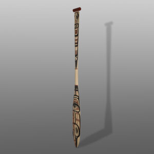 Crane Paddle
David Boxley
Tsimshian
Yellow cedar, paint
61" x 6" x 1"
$4,200