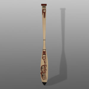 Wolf Paddle
David Boxley
Tsimshian
Yellow cedar, paint
61" x 6" x 1"
$4,200