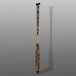 Bear Paddle
David Boxley
Tsimshian
Yellow cedar, paint
61" x 6" x 1"
$4,200