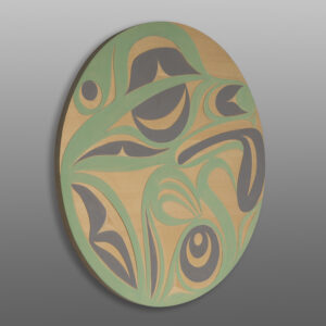 Water Dog
Andy Peterson
Coast Salish
Yellow cedar, paint
24" dia.
$1,600