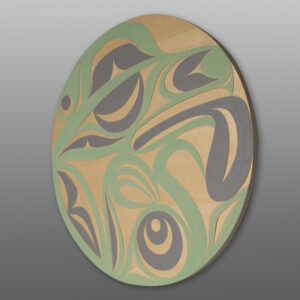 Water Dog
Andy Peterson
Coast Salish
Yellow cedar, paint
24" dia.
$1,600