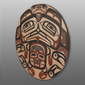 Bear Panel
David Boxley
Tsimshian
Red cedar, paint
28" dia.
$2,800