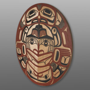 Eagle & Chief Panel
David Boxley
Tsimshian
Red cedar, paint
28" dia.
$2,800