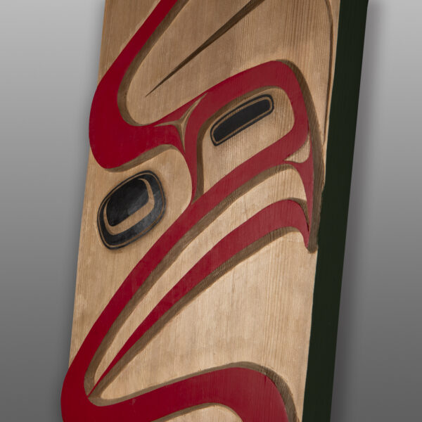 Ts'myen Eagle
Corey Moraes
Tsimshian
Red cedar, paint
39½” x 11½” x 2"