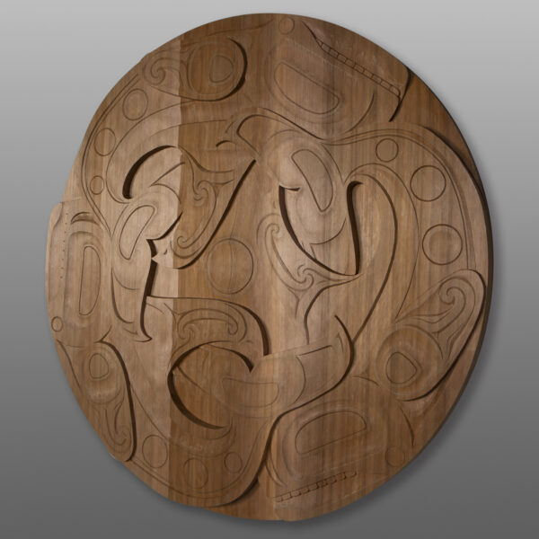 Guardians of the Magic Pearl
Troy Rata
Maori
Red cedar
36" dia. x 2"
6800
Panel Show 2025