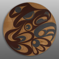 Skokomish Eagle Panel
Andy Peterson
Coast Salish
Yellow cedar, paint
36" dia. x 1½”
Panel Show 2025
