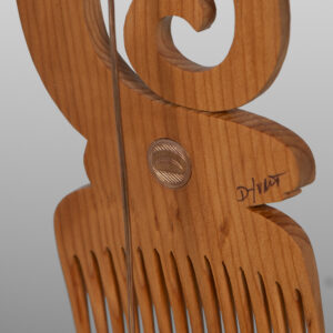 Salamander Comb
Dean Hunt
Hielstuk
Yew wood, copper
6" x 3" x ½” (with base 8" x 3" x 3")
1,800