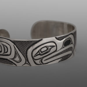 Eagle in Flight Bracelet
Dean Hunt
Hieltsuk
Silver
6” x ¾”
$800
