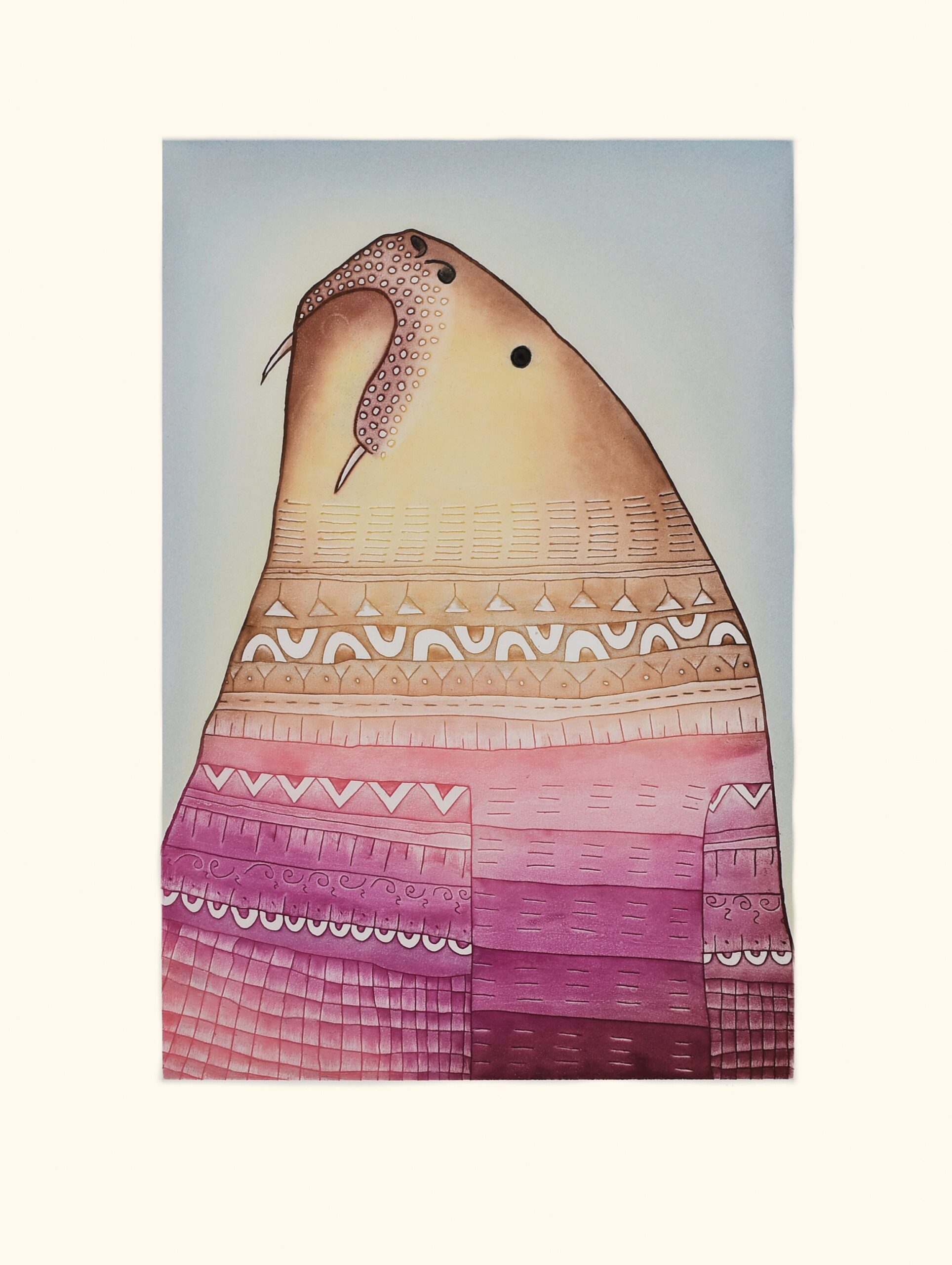 Kakkinilik (One with Tattoos)Ningiukulu Teevee
InuitEtching & Aquatint
31 ½” x 24”80.3 x 61.3 cm$1200