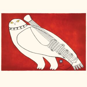 Pingnguaqti (PlayerNingiukulu Teevee
InuitEtching & Hand-Coloring
24” x 30 ½”61 x 77.4 cm1050
