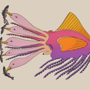 Octopus TransformationQavavau Manumie
InuitLithograph
22 ¼” x 28 ½”56.7 x 72.8 cm600