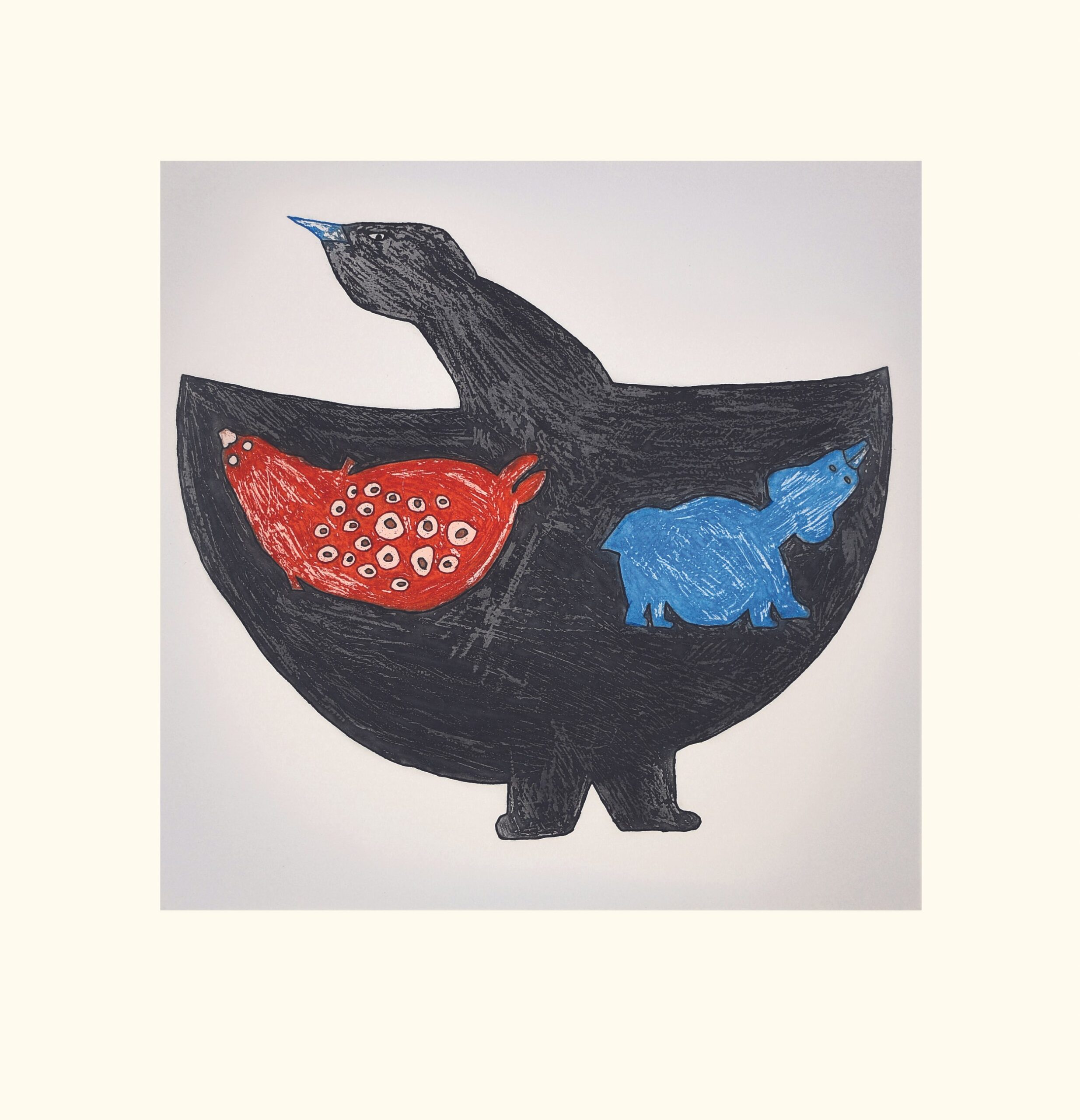 Three Elements Saimaiyu Akesuk
InuitEtching & Aquatint
29” x 27 ½”73.5 x 70.2 cm600