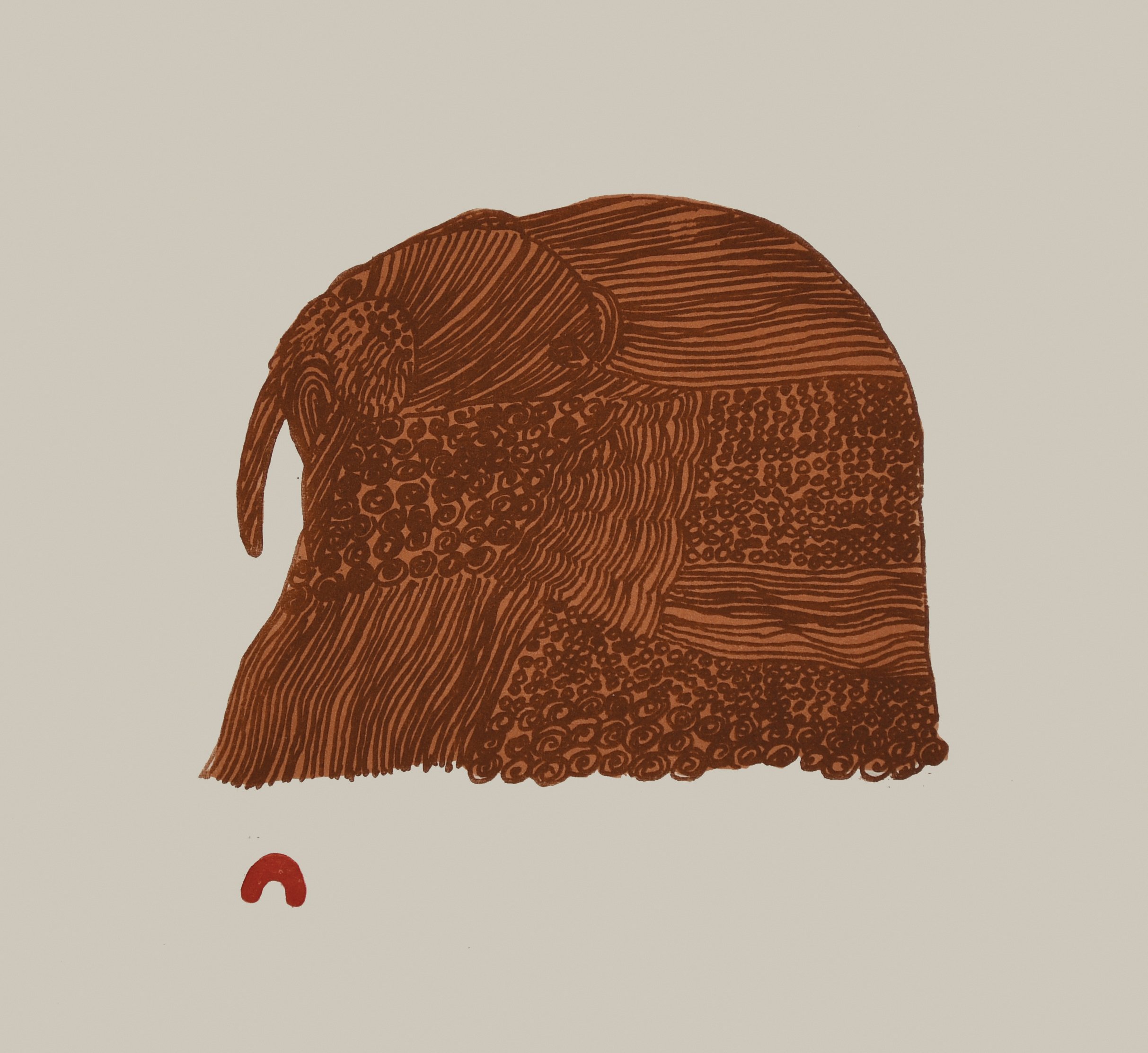 Groovy Walrus Pauojoungie Saggiak
InuitLithograph
9 ½” x 8 ½”24.1 x 21.4 cm190