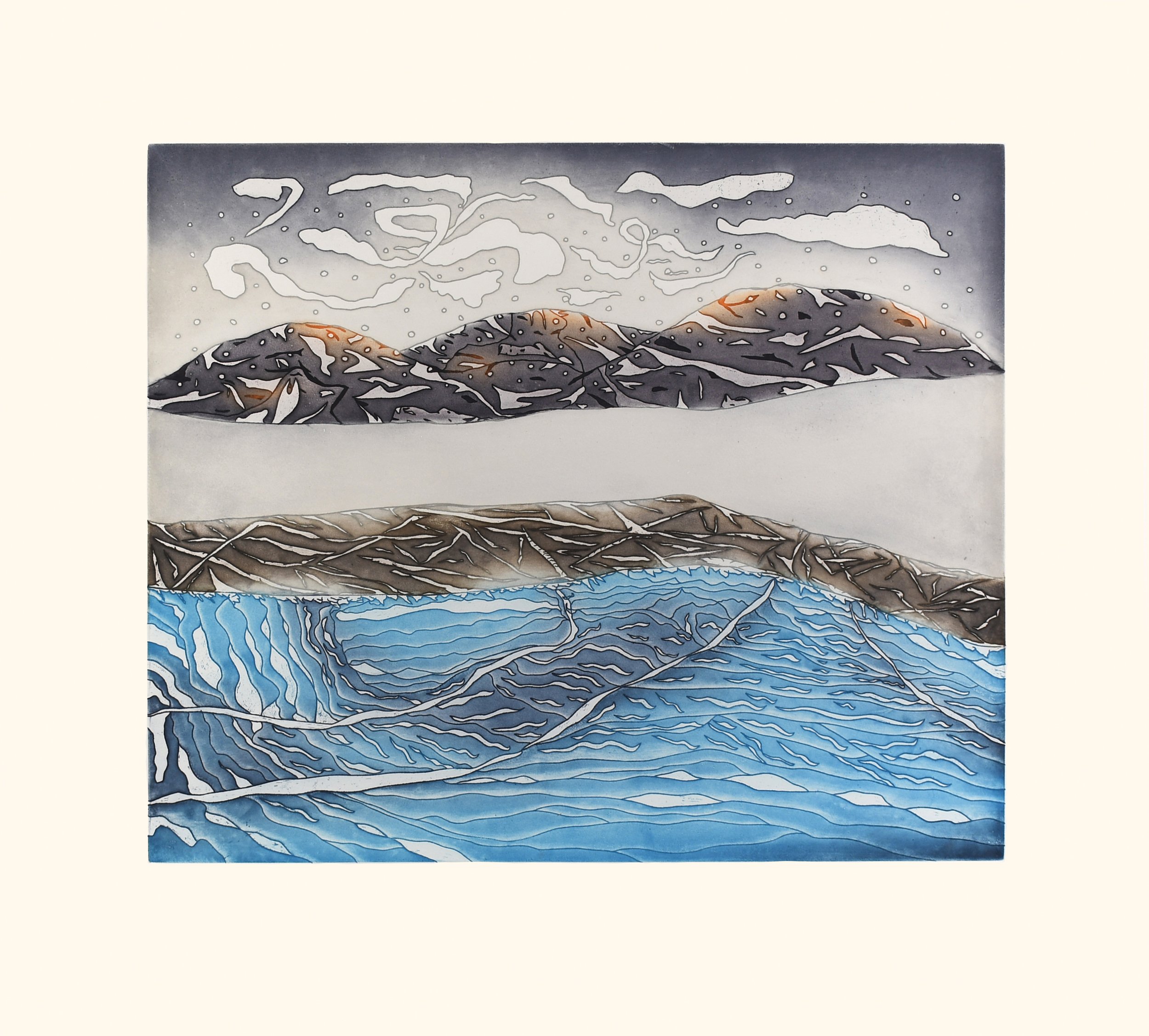 Ullumi Tatsirtuq (Foggy Day)  Ooloosie Saila
InuitEtching & Aquatint
28 ¾” x 31 ½”73 x 80.4 cm750