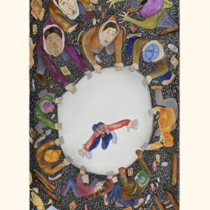 Kaliviqtaq (Jumping High)Shuvinai Ashoona
InuitEtching & Aquatint
42 ¼” x 29 ¼”107.5 x 74.2 cm1350