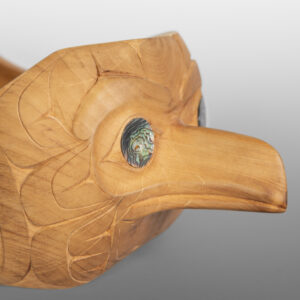 Baby Raven Bowl
Drew Yliniemi
Tsimshian
Alder, abalone
13½" x 5½" x 7½"
1,800