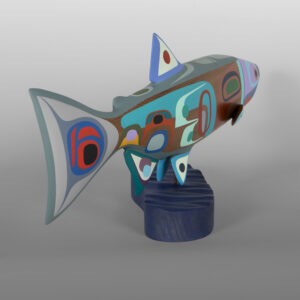 Salmon I
Steve Smith - Dla'kwagila
Oweekeno
Red cedar, paint
4" x 22½" x 10"
9,000
