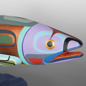 Salmon I
Steve Smith - Dla'kwagila
Oweekeno
Red cedar, paint
4" x 22½" x 10"
9,000